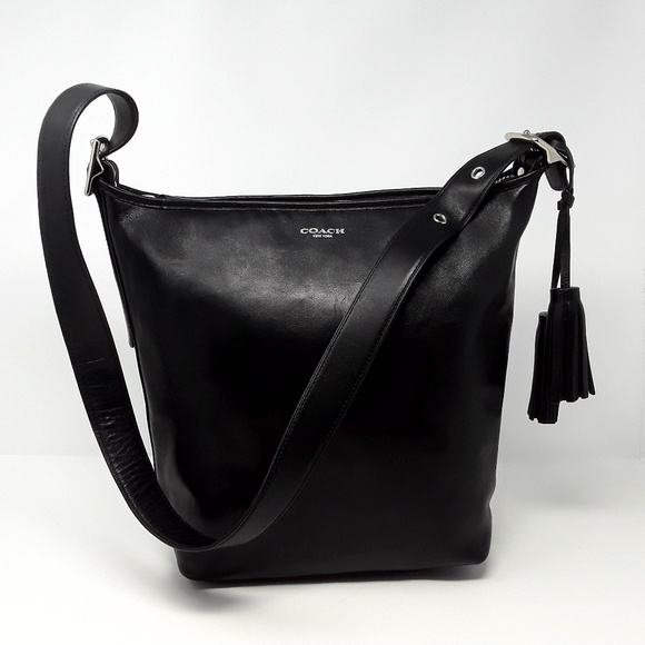 coach leather duffle shoulder bag